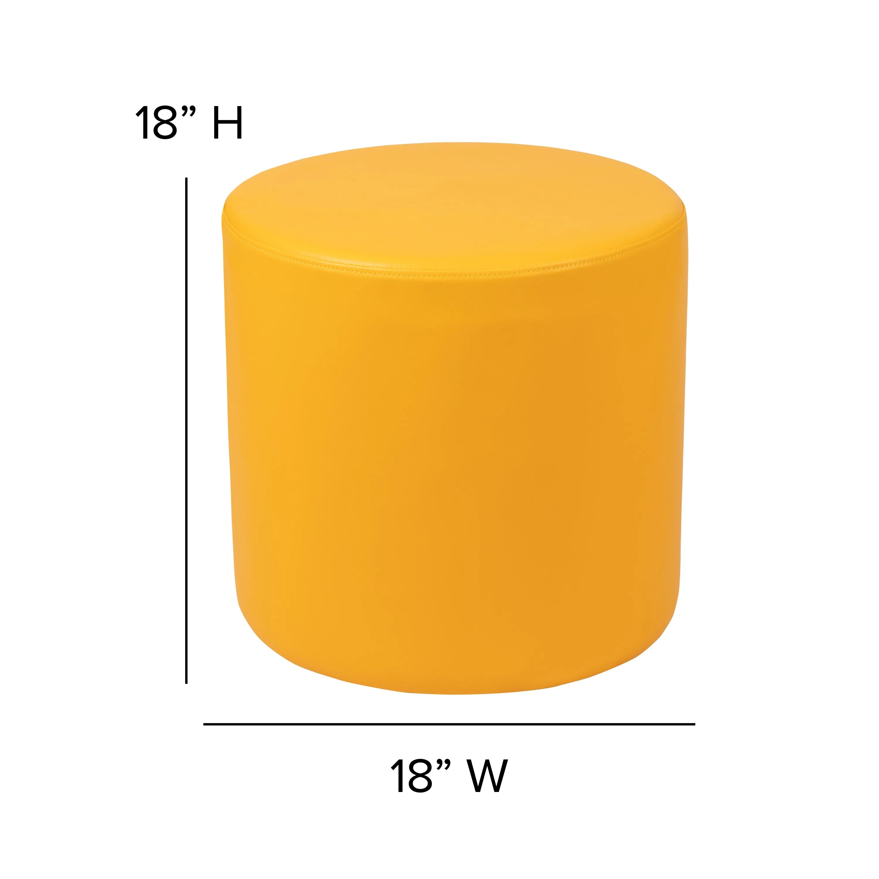 18" Soft Seating Circle-Yellow ZB-FT-045R-18-YELLOW-GG