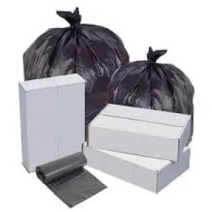 24x32 Performance High Density 7 micron Black Can Liner, 12-16 gal, Coreless roll, 1000 bags/case