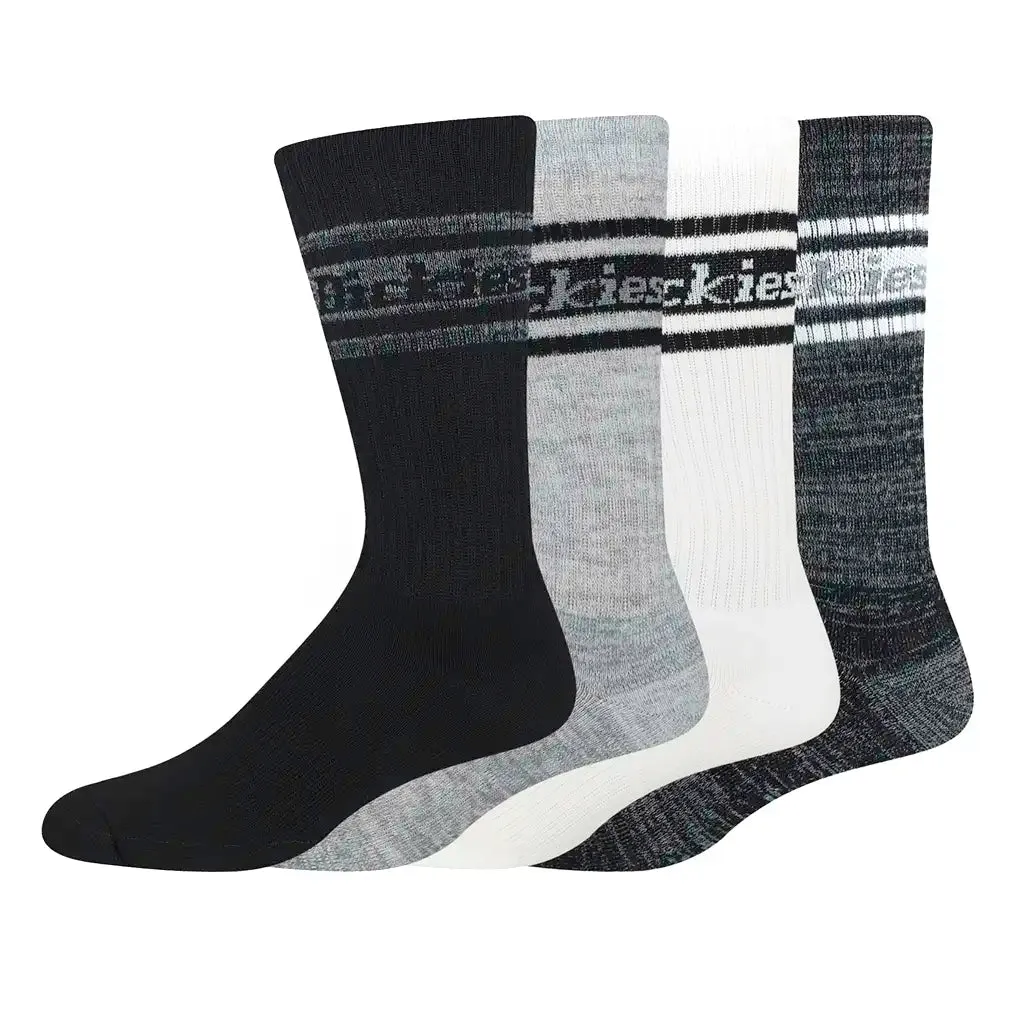 Dickies Multi Gray Stripe Socks 4pk