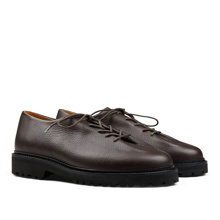 Ebano Grained Calf Leather Edouard Derbies