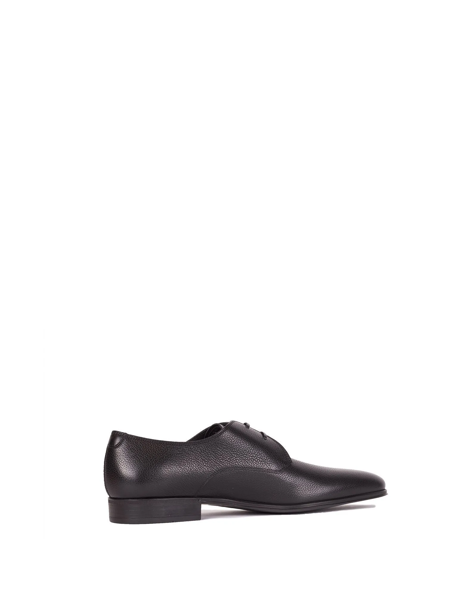 Fortunato Pebbled Leather Oxfords - Black