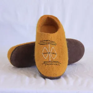 Golden Felt Shoes