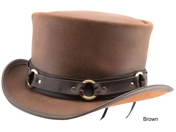 Head n Home El Dorado Leather Top Hat SR2 Band