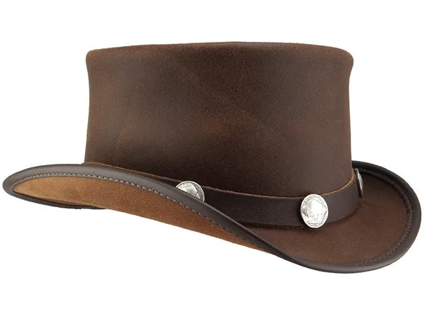 Head n Home El Dorado Leather Top Hat