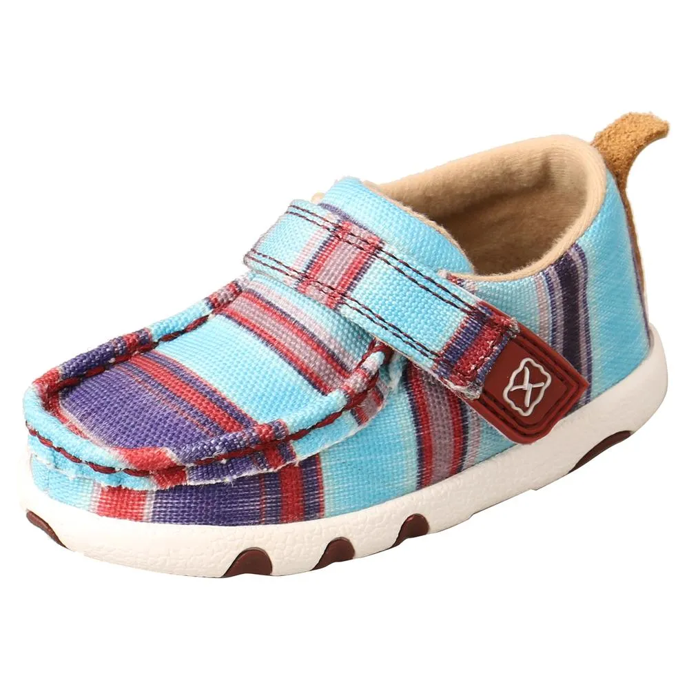 Infants Twisted X Hooey Blue Multi Print Driving Moc