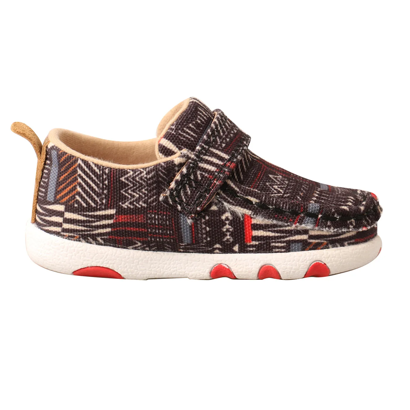 Infant/Toddler Twisted X Black Multi Driving Moc