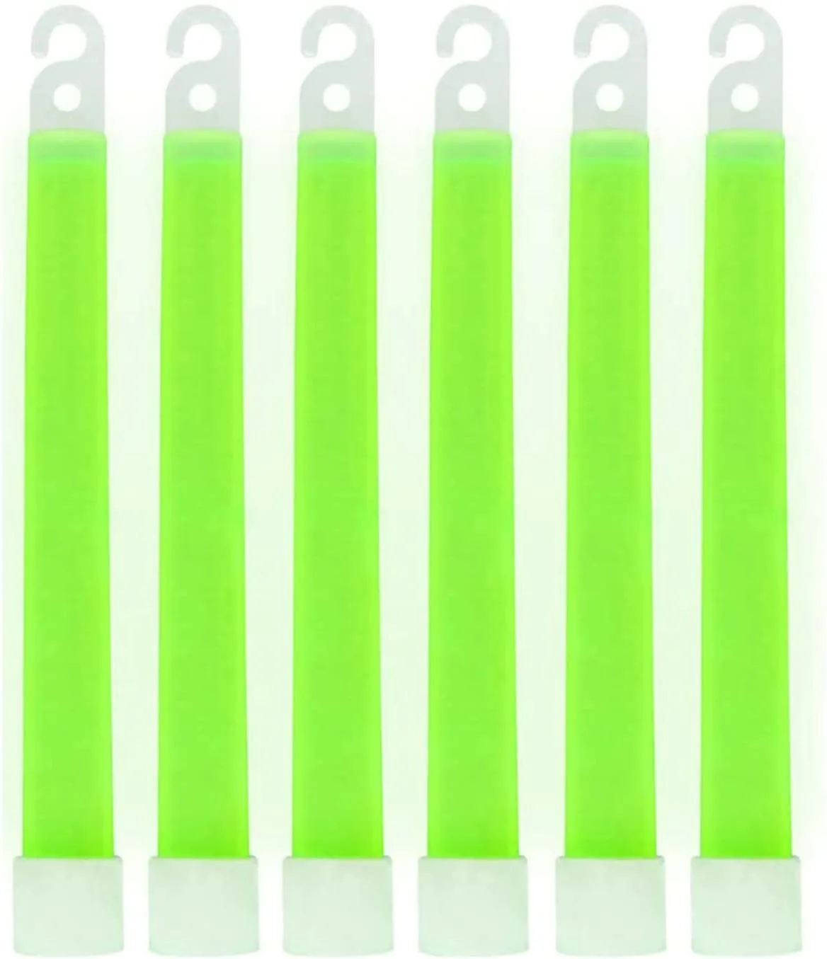 MediTac Green Glow Stick - Bright 6" Snap Sticks With 12 Hour Duration