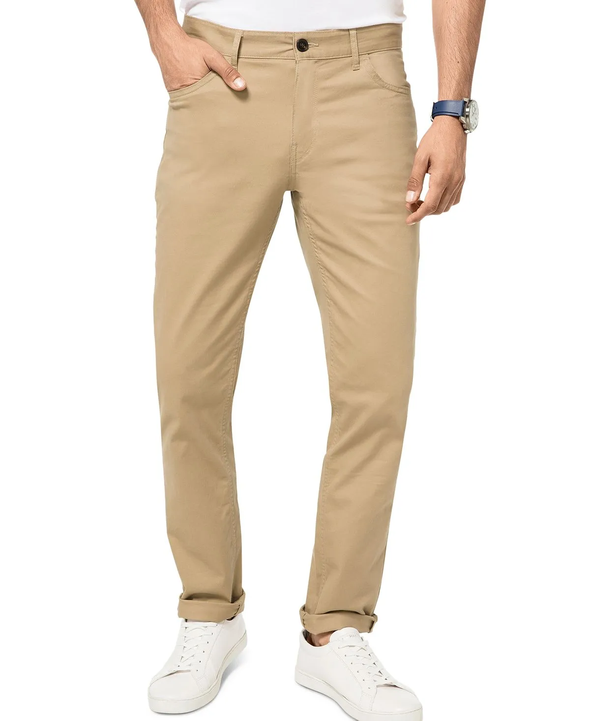 Michael Kors Men's Parker Slim-Fit Stretch Pants, Khaki