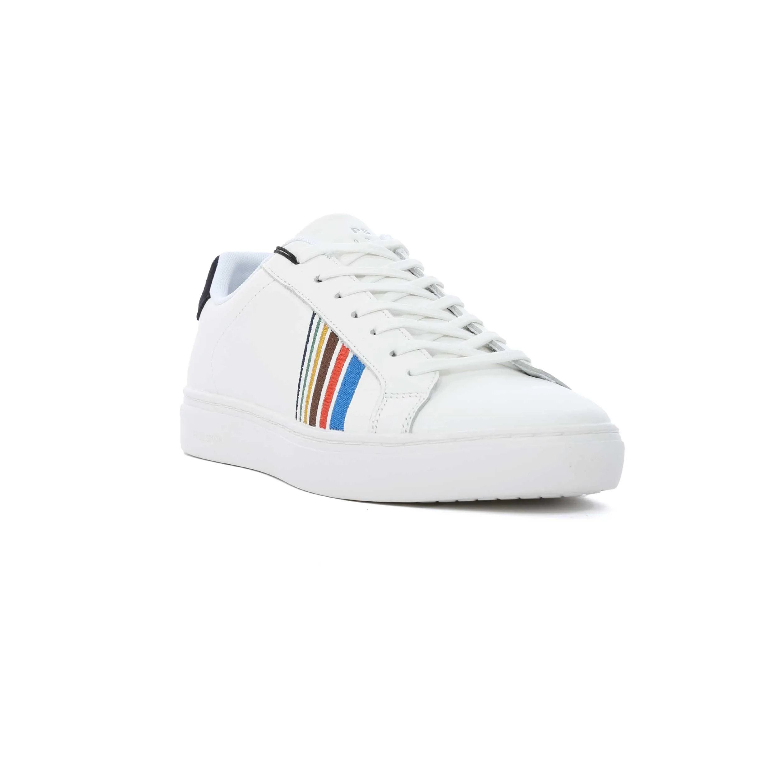 Paul Smith Mens Rex White Leather Trainers