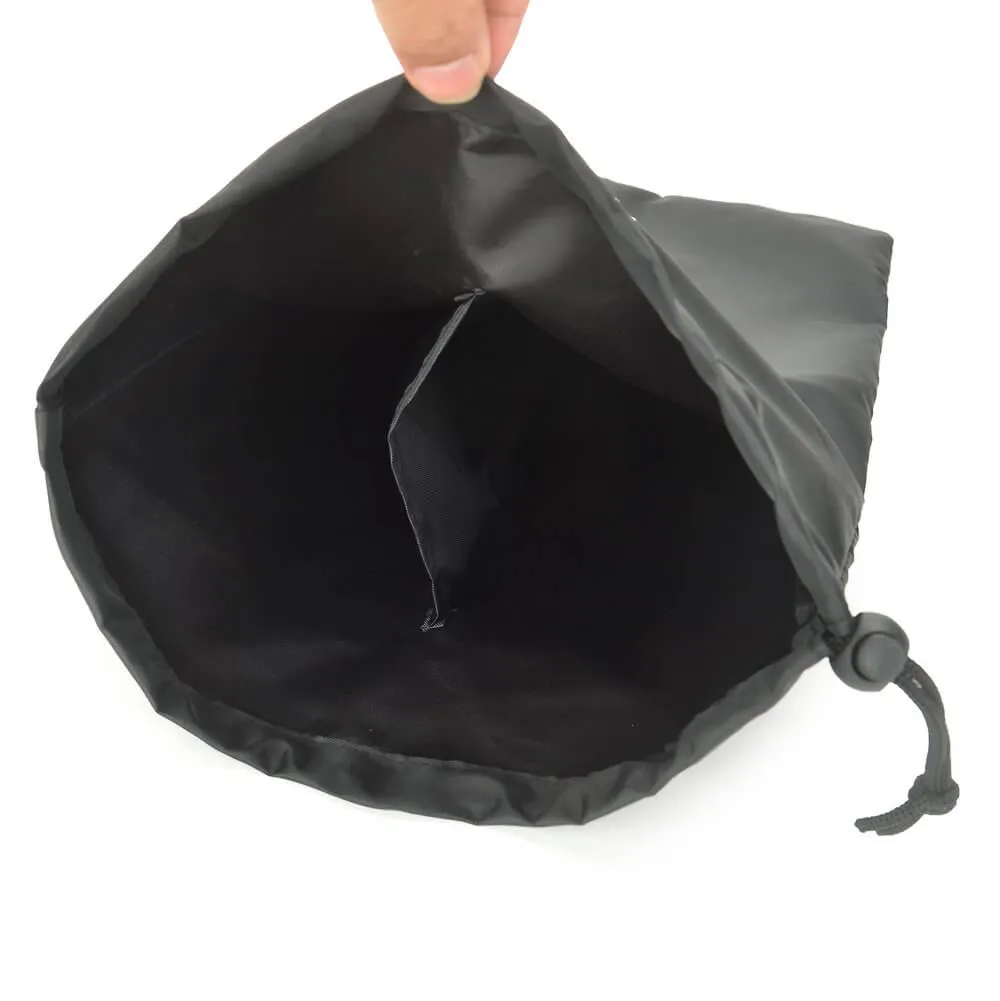 Recycled Travel Shoe Bags 2 Pack Black