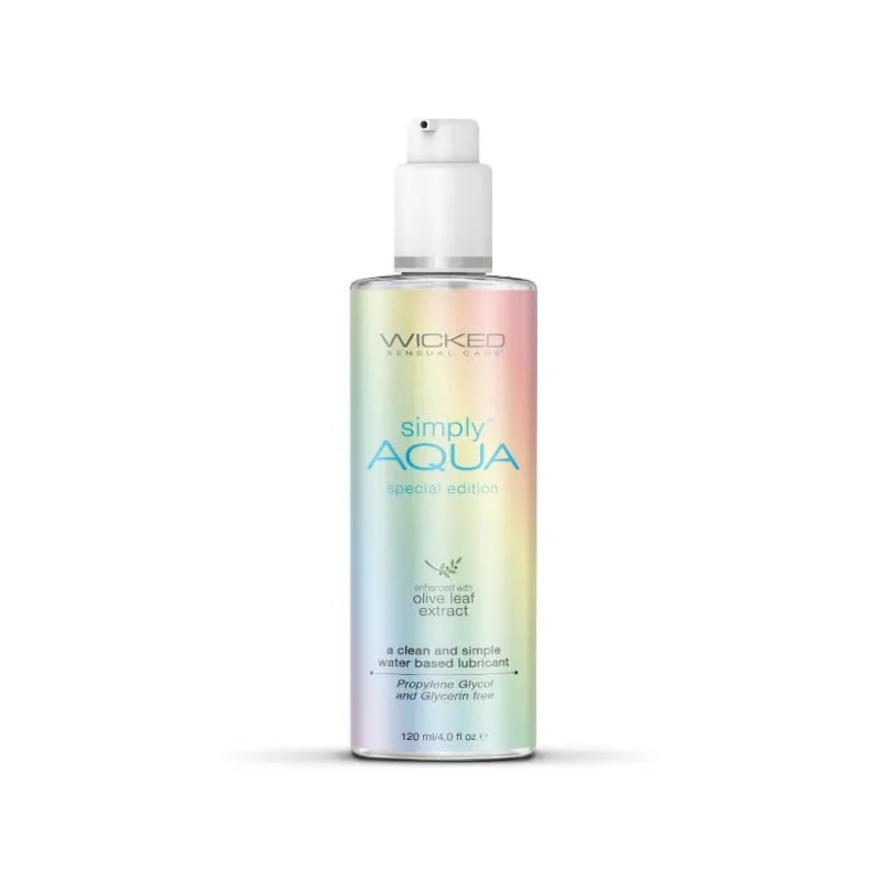 Simply Aqua Water Based Lubricant - 4 Fl Oz/ 120ml Special Edition