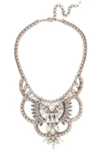 Sorrelli Scalloped Multi-Cut Crystal Statement Necklace