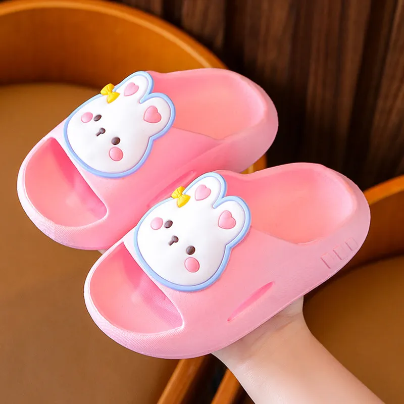 Summer non-slip thickened cartoon cute girl baby kindergarten boy child indoor children's slippers with poop feeling