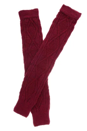 TRASPARENZE IRELAND Bordeaux Legwarmers